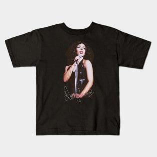 Donna Summer Signature Original Aesthetic Tribute 〶 Kids T-Shirt